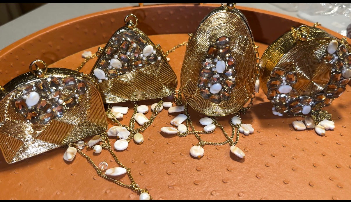 Mini Mini Golden Waves Chrome Bag
