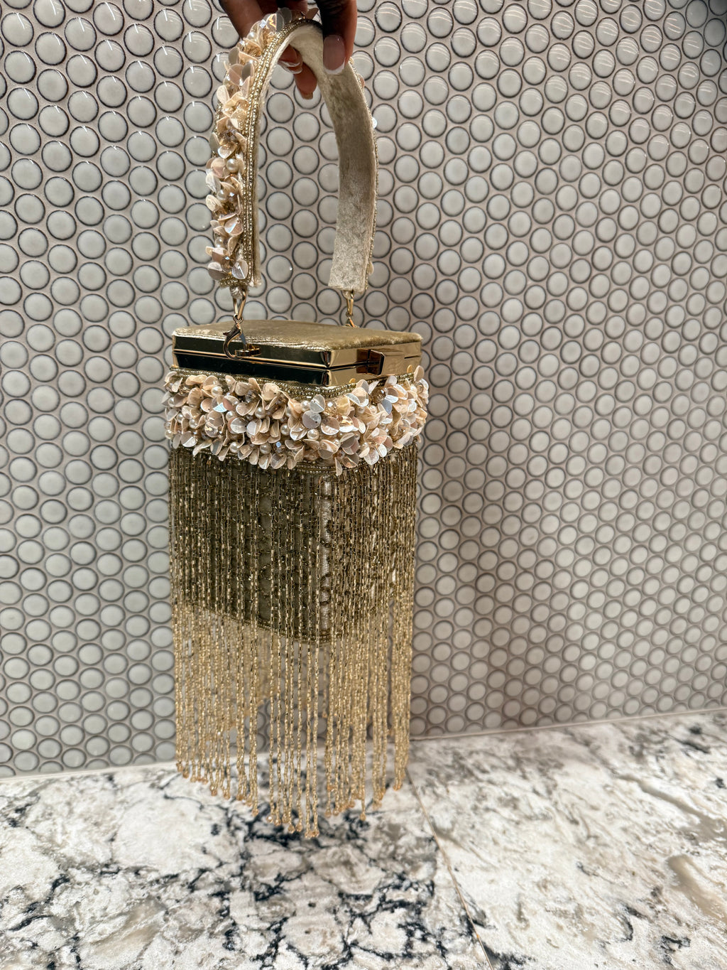 Champagne Cake Wristbag