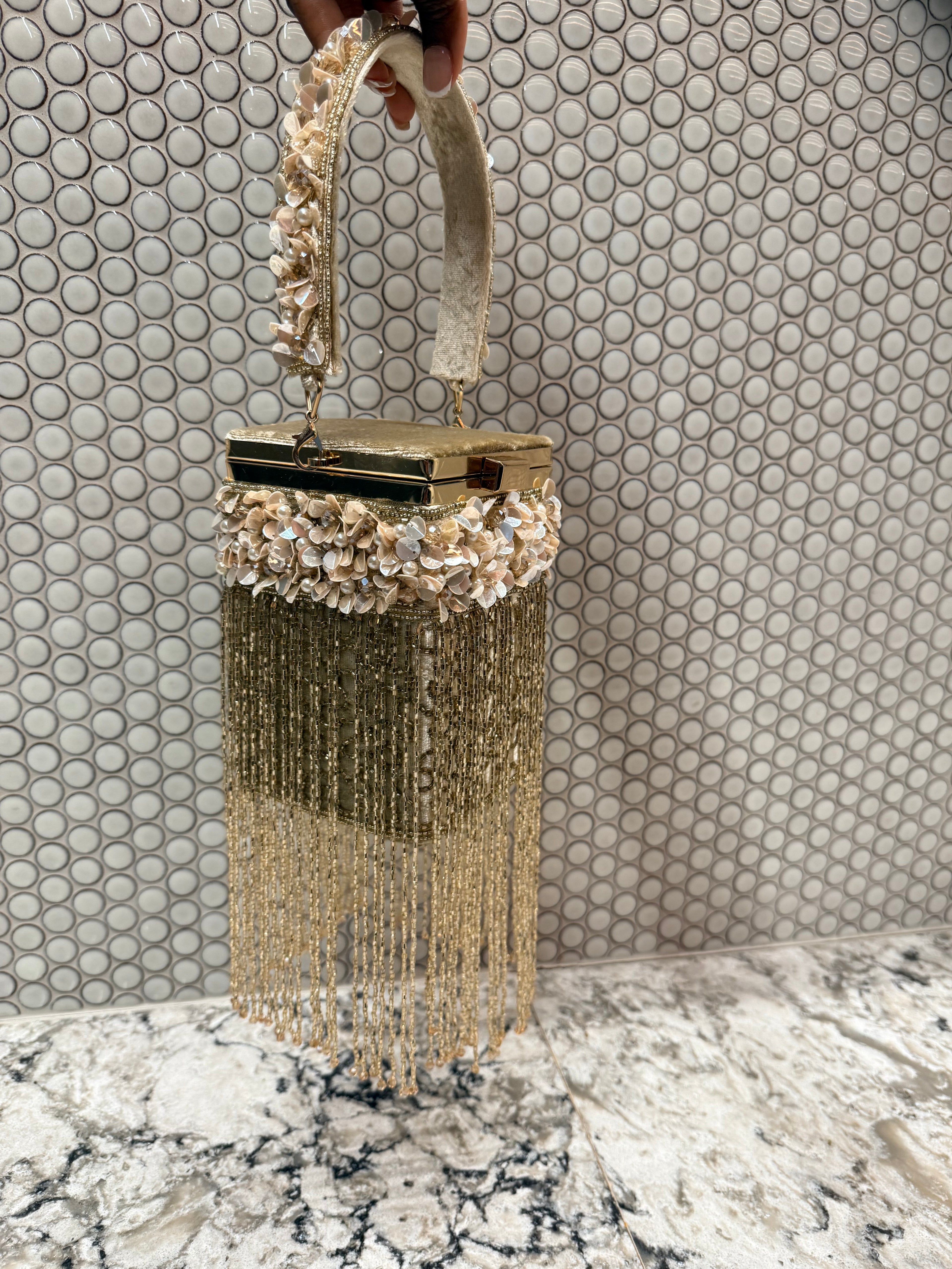 Champagne Cake Wristbag