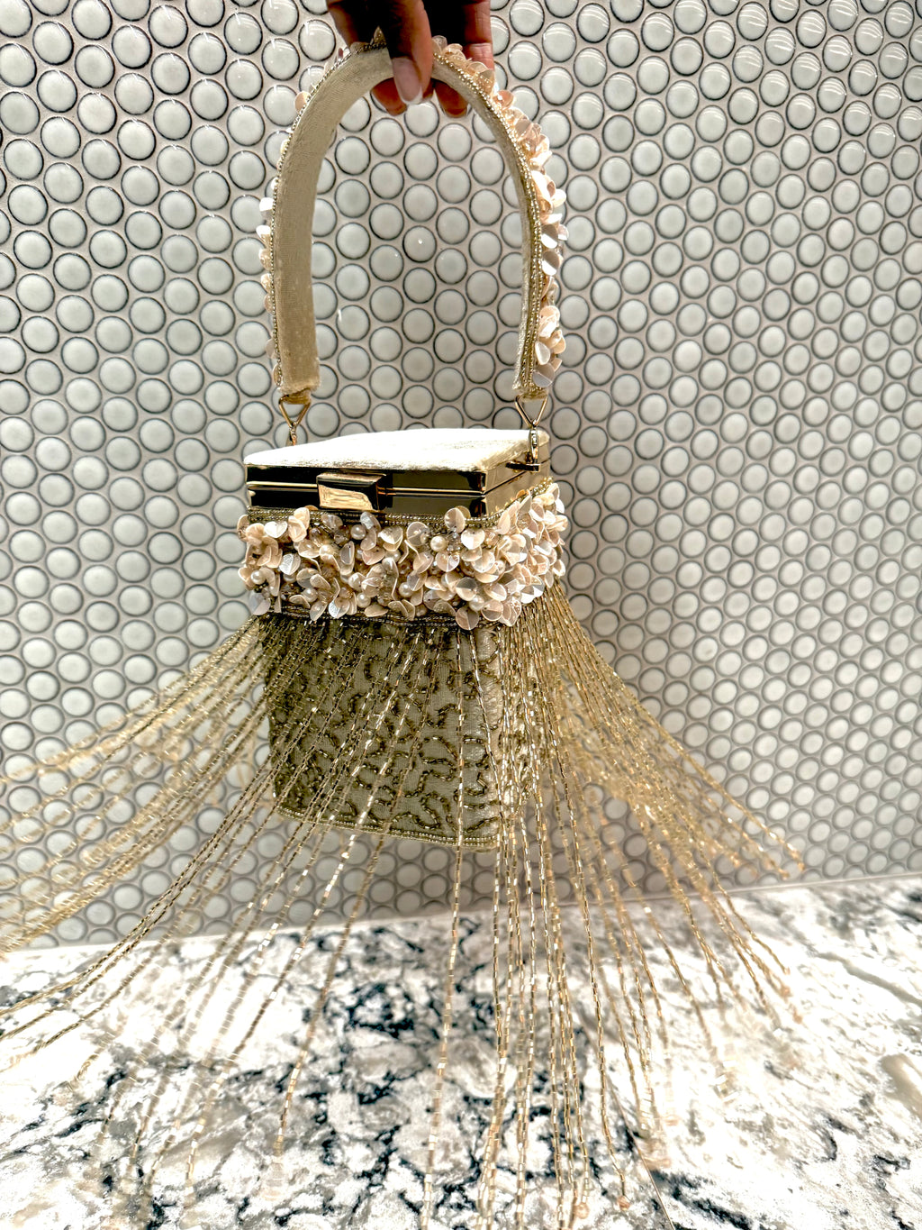 Champagne Cake Wristbag