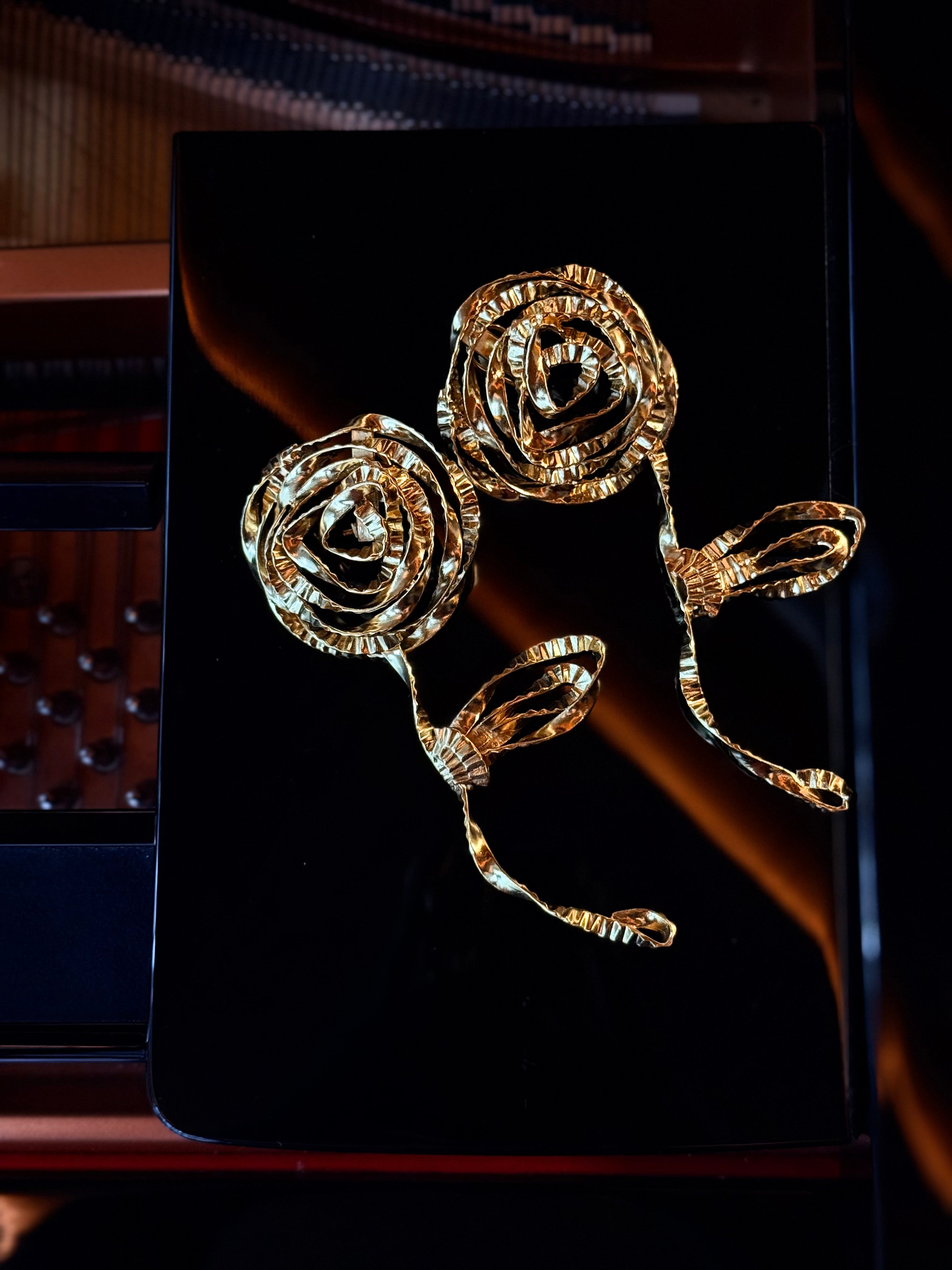 Adeola Rose Cage Purse & Earrings