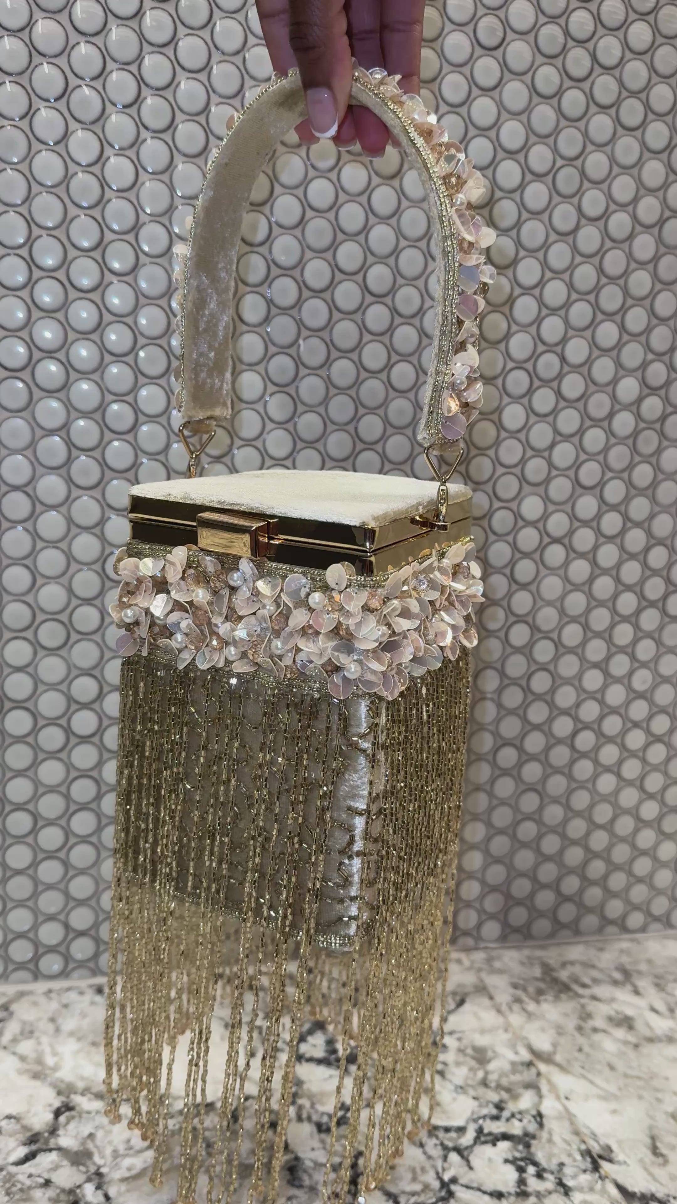 Champagne Cake Wristbag