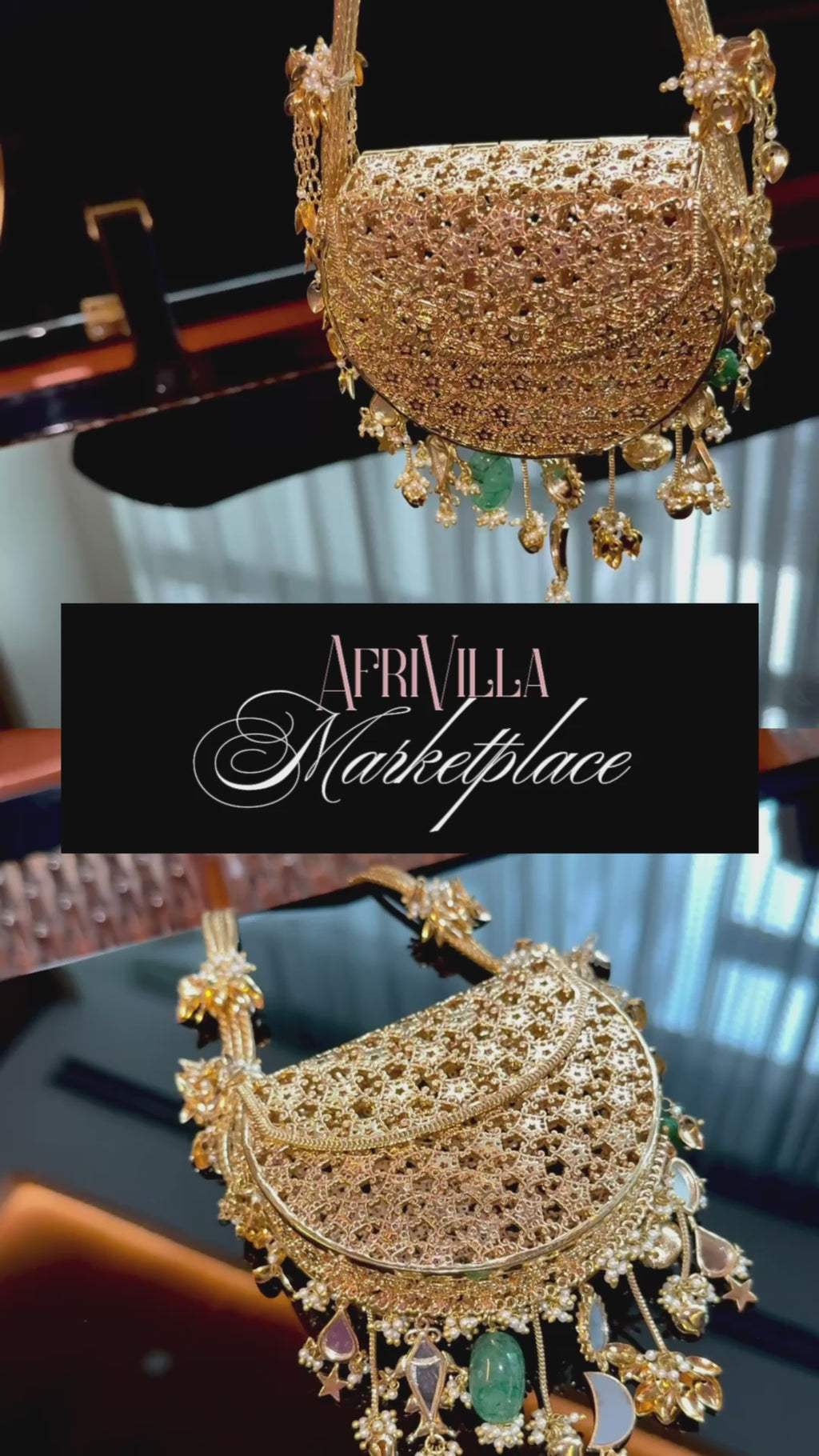 Golden Cage Wristbag